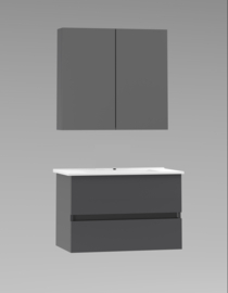 Titan Antraciet 80cm Badmeubelset