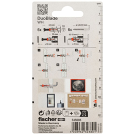 Fischer Gipsplaatplug DuoBlade WH 545685