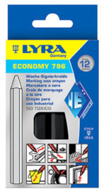 Lyra Economy 795 Vetkrijt Zwart (12x)