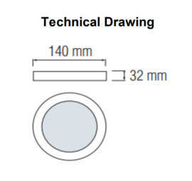 Horoz MILENA-12 3CCT 12W Wit