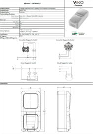 Viko Combinatie Serie / WCD+RA Vert. Palmiye Grijs 90555782