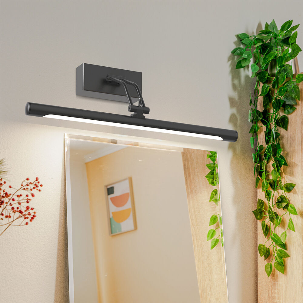 Braytron SARA 40cm 8W 3in1-CCT Black IP20 Mirror Lamp
