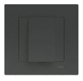 Viko Centraalplaat blind met snoeruitgang Black 92105577