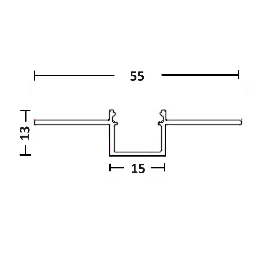 Leddle 2m LED Plaster Profile Flex ALU - LDL
