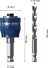 Bosch Expert Power Change Plus Adapter + HSS-G Boor 2608900527
