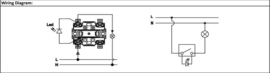 Viko Schakelaar + controlelamp Pacific Grijs Opbouw SWD 90591019