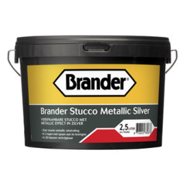 Brander STUCCO METALLIC SILVER 2.5L BASIS