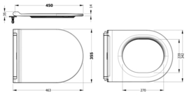 BIEN Vento Mat Zwart Softclose zitting VTMU11B7B7HB0
