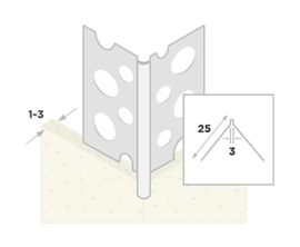 Hoeknaald 1030 300cm (1-3 mm) (Bundel 25x)