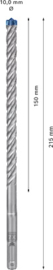 Bosch Expert SDS plus-7X Hamerboor 10 x 150 x 215mm 2608900098