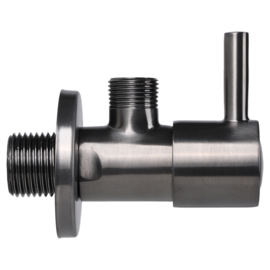 Differnz Hoekstopkraan 1/2 x 3/8 Gun Metal 3041420