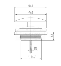 Best Design Low Fontein Afvoerplug 5/4 4003800