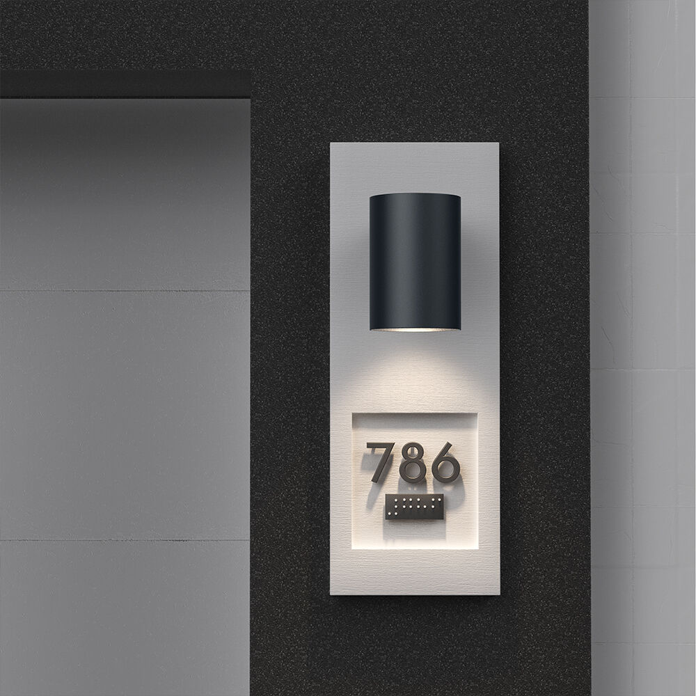 Braytron VEKTA D WL.1 Grey 1x9W 3IN1 IP65 Wall Light