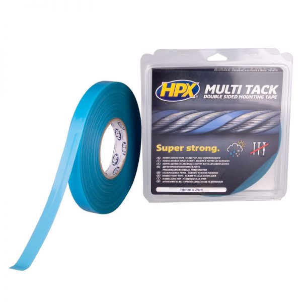 HPX Dubbelzijdige Multi-tack tape - semi-transparant 19mm PA1925