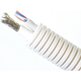 Preflex UTP + COAX 75 OHM CAT6 20mm Flexibel 100m.