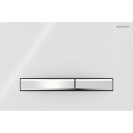 Geberit Bedieningsplaat Sigma50 Wit - Chroom (DF) 115788112