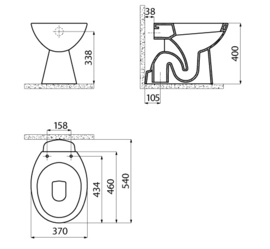 Creavit TP340 zonder bidet (AO)