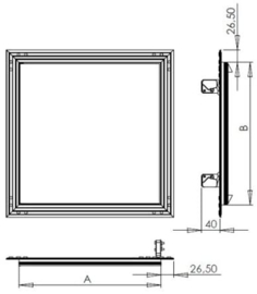 Inspectieluik GIPS 40 x 60 cm.