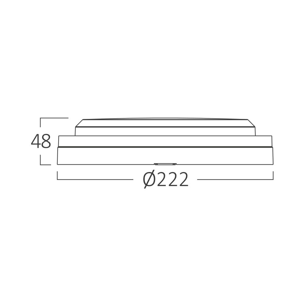 Braytron BULKHEAD 18W RND WHITE 3IN1 CCT IP65 LED BULKHEAD