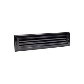 NEDCO Deurrooster ZWART ALU 470 x 121 mm. 64000101