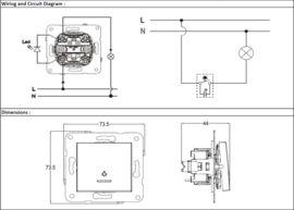 Viko Schakelaar Lamp Novella Fume 92105414