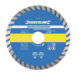 Silverline Turbo Wave Diamantschijf 115 x 22 mm 868588