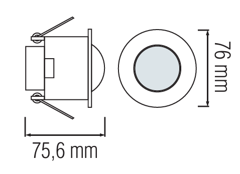Horoz Corsa Inbouw beweging sensor 6m.