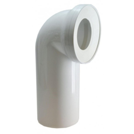 WB 33.3743 WC Afvoeraansluitbocht Wit Ø110 x 230 mm.