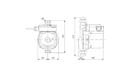 Grundfos UPA 15-90 Drukverhogingspomp 99539153