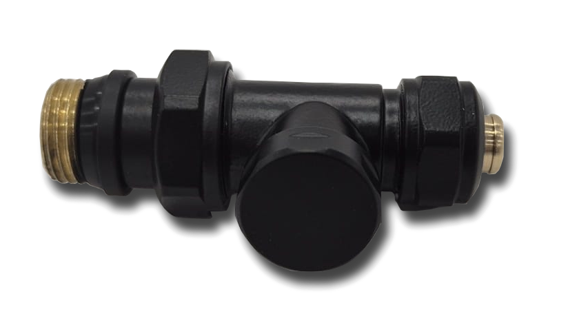 GK Recht Black Voetventiel (16x2) O-ring 13017-9-A-BS