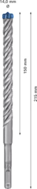 Bosch Expert SDS plus-7X Hamerboor 14 x 150 x 215mm 2608900120