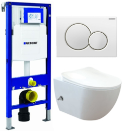 Geberit UP320 Inbouwreservoirset FE320 400 Bidet + Kraan