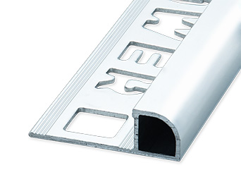 NOZOX Kwartrond Alu Hoogglans Zilver 12,5 x 2500mm OX-P013109131 Tegelprofiel