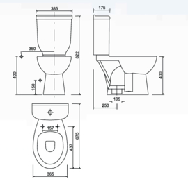 Creavit SD3041 Duoblok WC (AO)