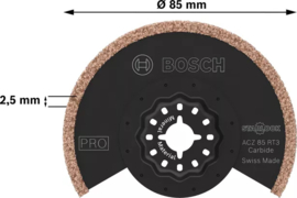 Bosch ACZ 85 RT3 PRO Multitool Zaagblad Carbide Abrasive 85mm 2608669120