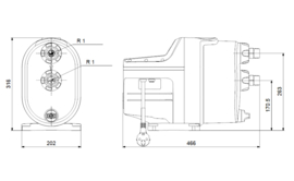 Grundfos SCALA1 5-55 Drukverhogingspomp DWL (8.0 Bar) 99530407