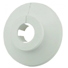 Klemrozet 22mm Wit Rond 483507