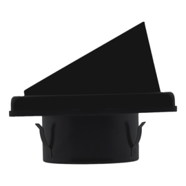 Nedco Gevelrooster Terugslagklep RVS ZWART Ø125 mm. 62603201