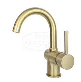 Best Design Nancy-Ansbach Wastafelmengkraan met Draaibaar Uitloop Mat-Goud 4011850