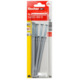 Fischer Nagelplug N 8x120/80 S 45479