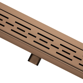 Titan 90SF SUNNY BRONZE + Rooster RVS Drain 90 cm