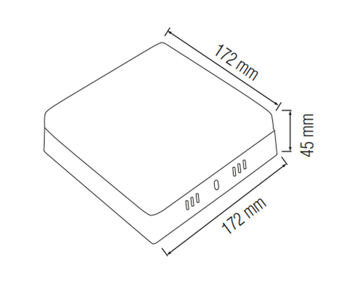 Horoz Carla White 24W Led Opbouw Square