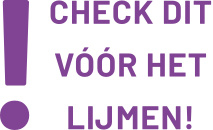 Belangrijke informatie vóór het leggen van tegels