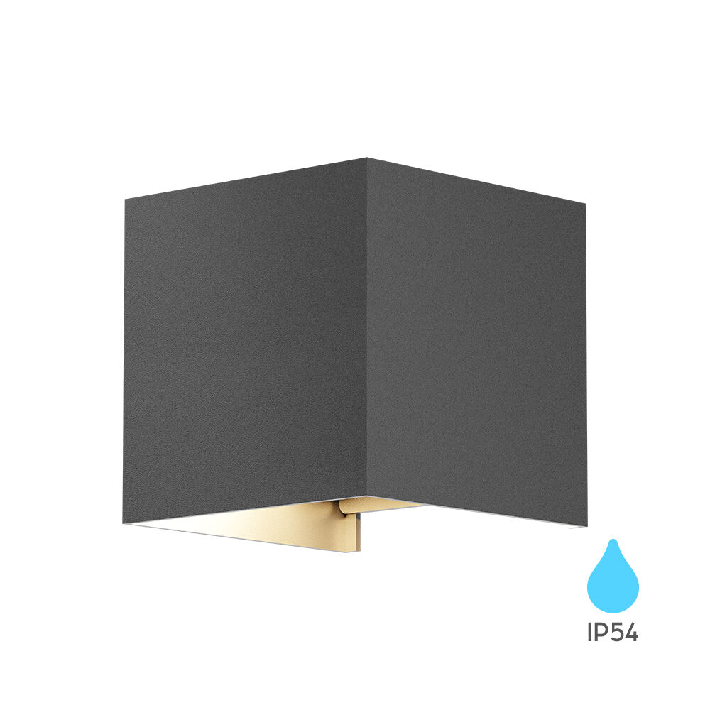 Braytron VEKTA WALL LIGHT 2 WAY BLACK 1xG9 IP65