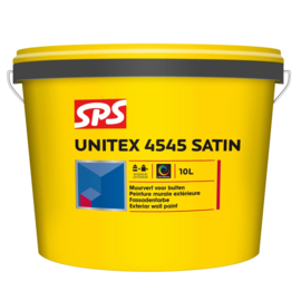 SPS Unitex 4545 Satin Muurverf ZG 10 L WIT Bi/Bu