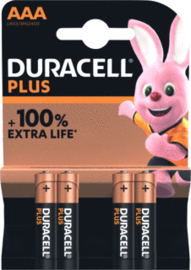 Duracell Plus Batterij AAA 1.5V (4x)
