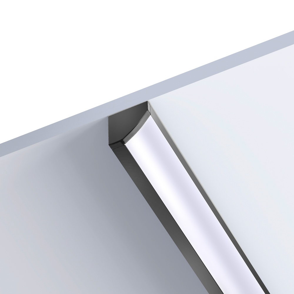 Leddle 2m LED Profile Corner Black-LDP