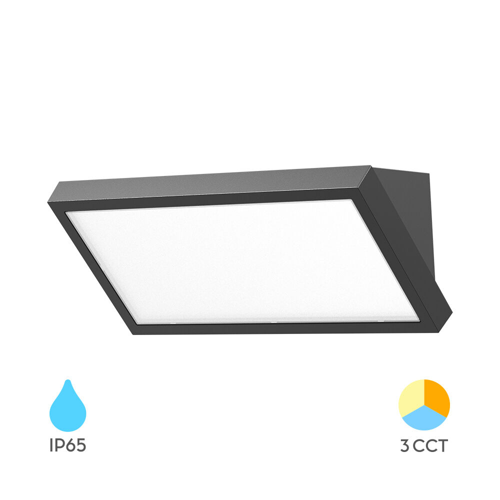 Braytron NAPOLI M RND Grey 20W 3IN1 IP65 Wall Light