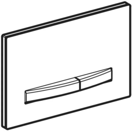 Geberit Bedieningsplaat Sigma50 Geborsteld Chroom 115788GH2