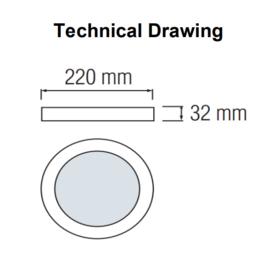 Horoz MILENA-24 3CCT 24W Wit